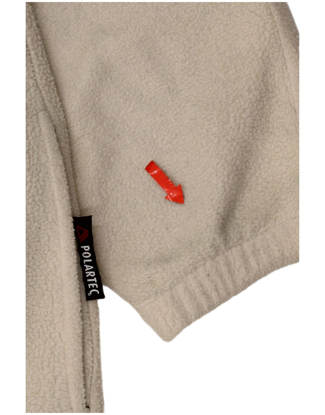 Męski sweter polarowy Aesse z zamkiem błyskawicznym, średni biały Fair Isle