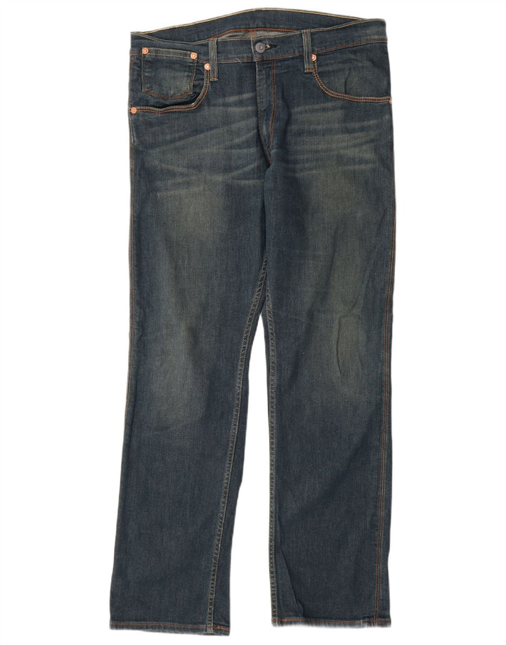 Męskie jeansy Levi's 514 Straight W36 L32 Niebieskie bawełniane