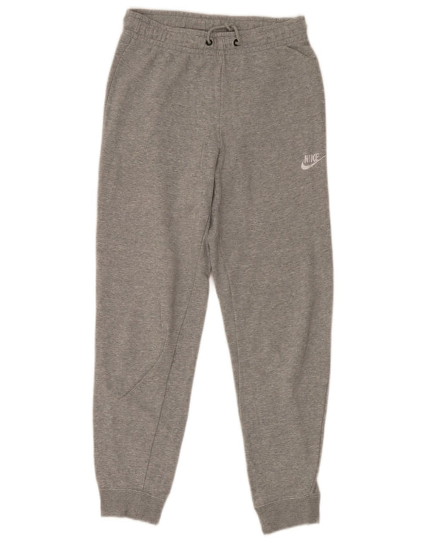 Męskie spodnie dresowe Nike, małe, szare, nakrapiane, bawełniane