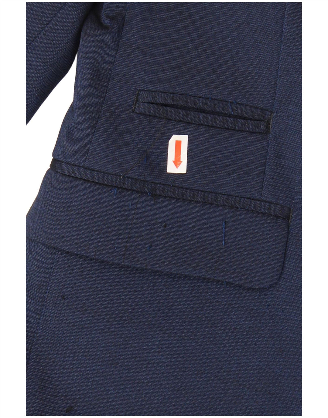 Męska marynarka Zara zapinana na 2 guziki EU 46, mała granatowa, poliestrowa