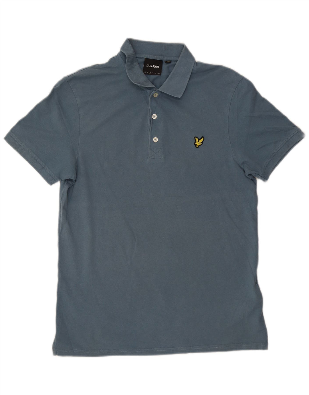 Męska koszulka polo Lyle & Scott, średnia niebieska, bawełniana