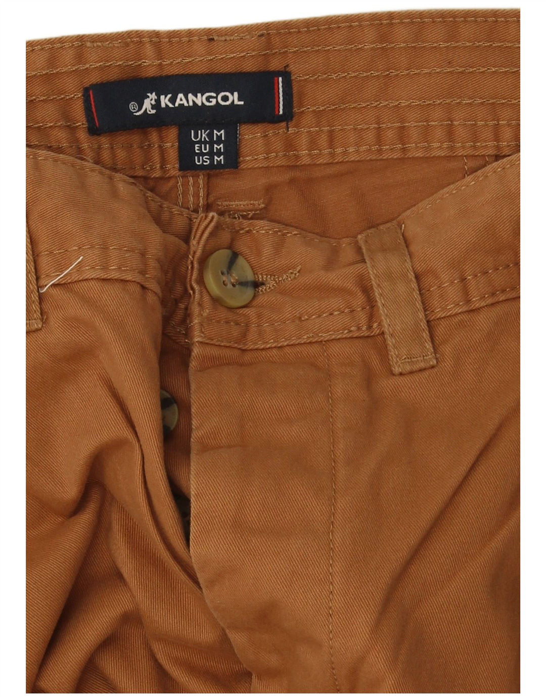 Męskie spodenki Chino Kangol, średnie W34, brązowa bawełna