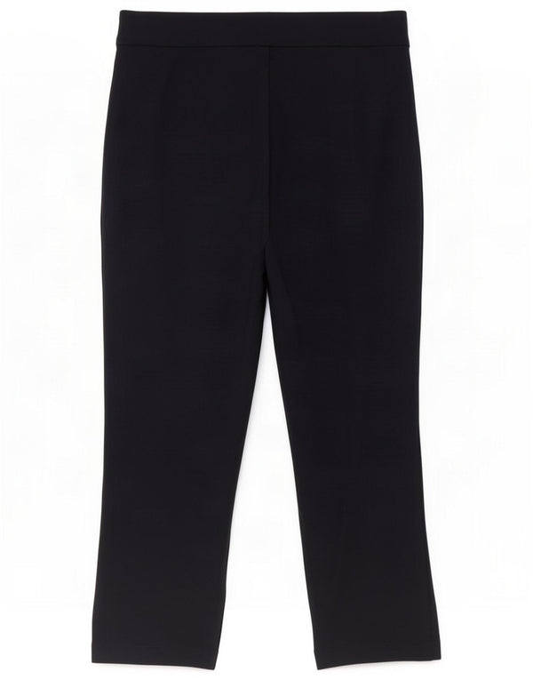 Spodnie Capri Marks & Spencer Damskie UK 14 Large W32 L22 Granatowe Wiskoza