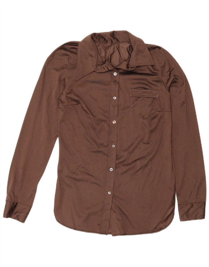 Bluzka damska Vintage UK 10 Small Brown