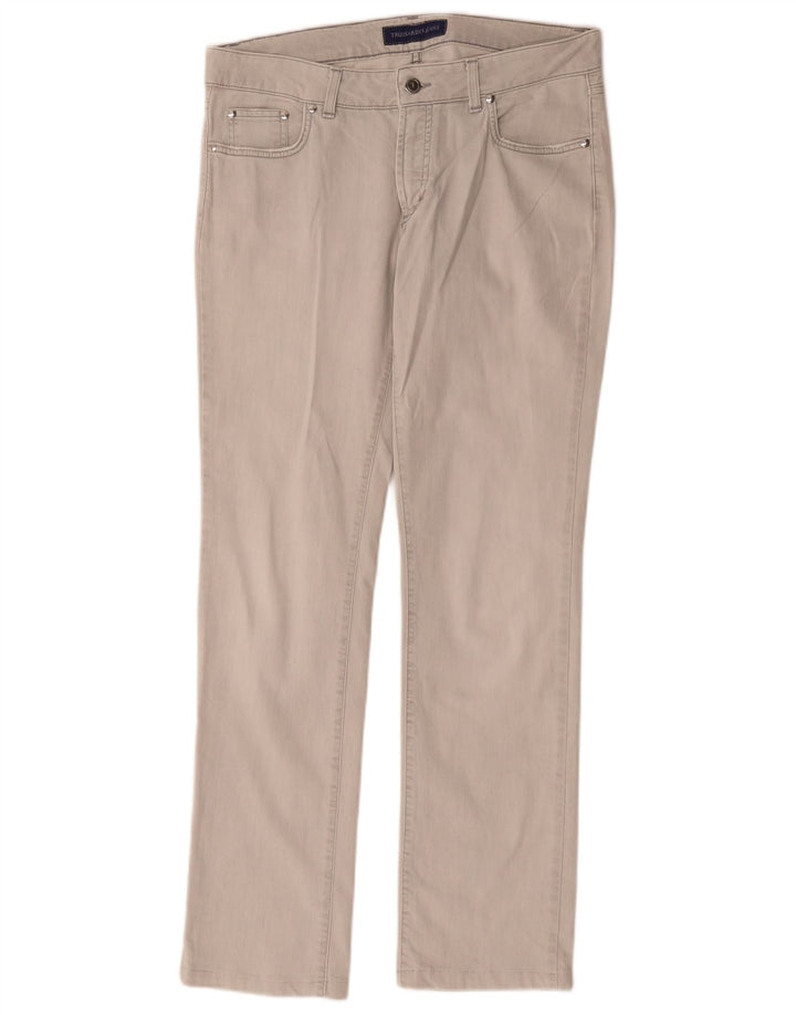 Damskie jeansy Trussardi W30 L30 Szara bawełna