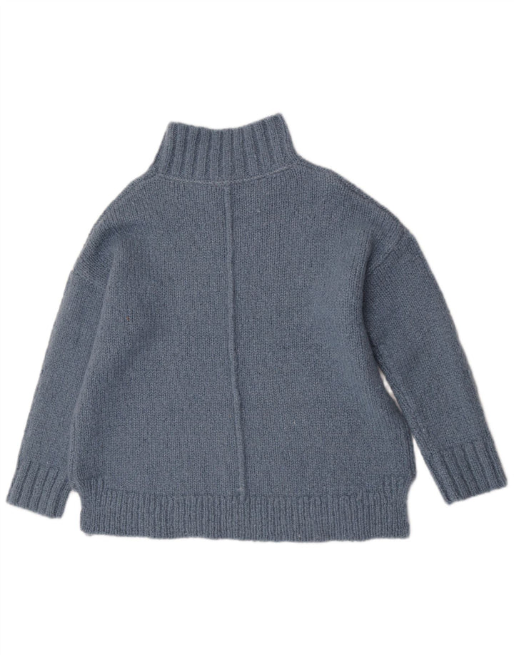 Damski sweter oversize White Stuff z golfem UK 14, średni niebieski