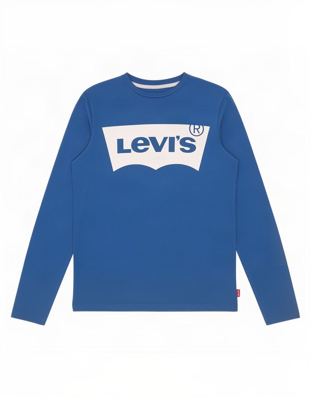 Chłopięcy top z grafiką Levi's z długim rękawem, 13-14 lat, niebieska bawełna