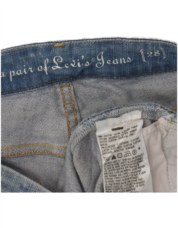 Damskie spodenki jeansowe LEVI'S W28 Średni niebieski, bawełniany