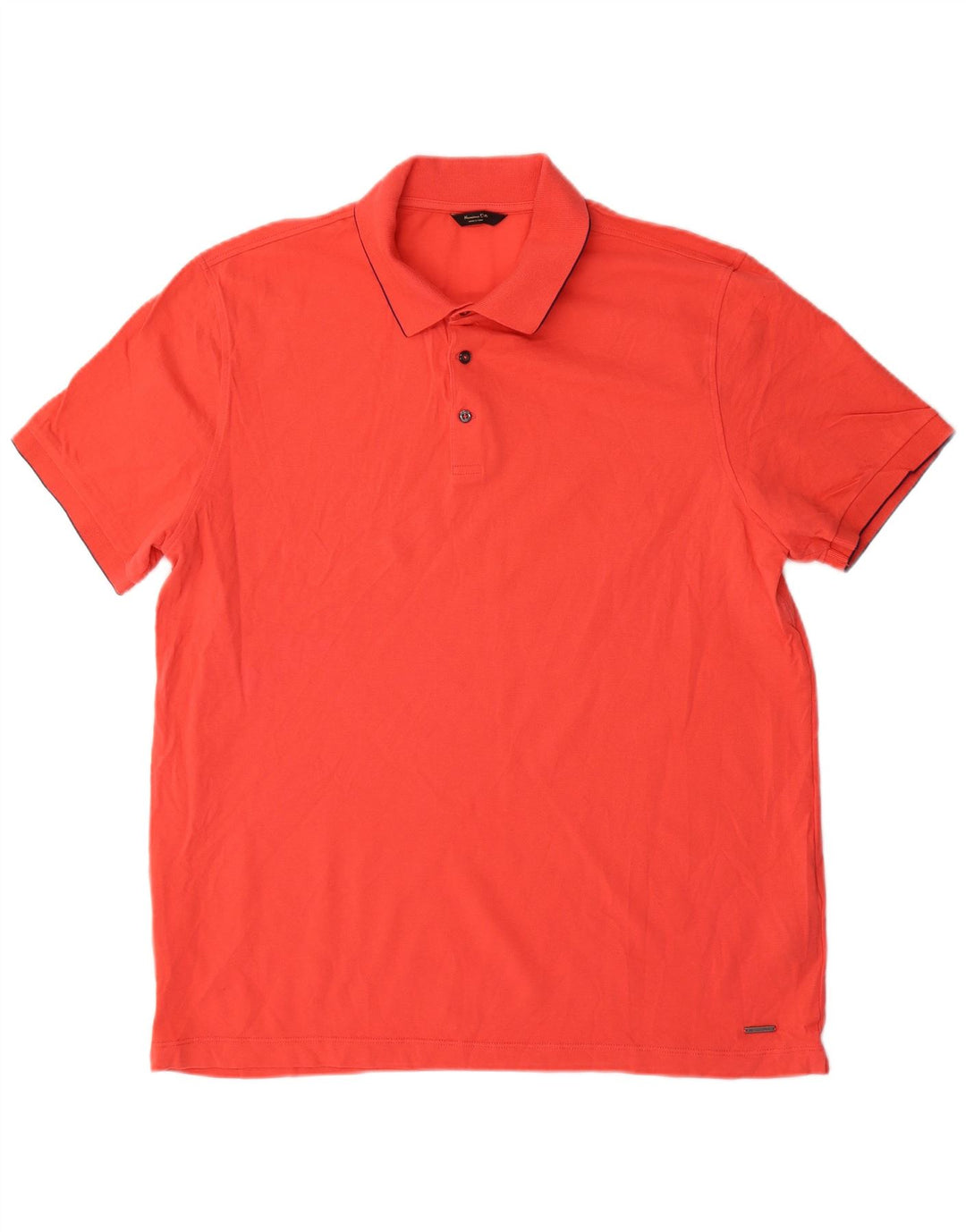 Męska koszulka polo Massimo Dutti XL, czerwona, bawełniana