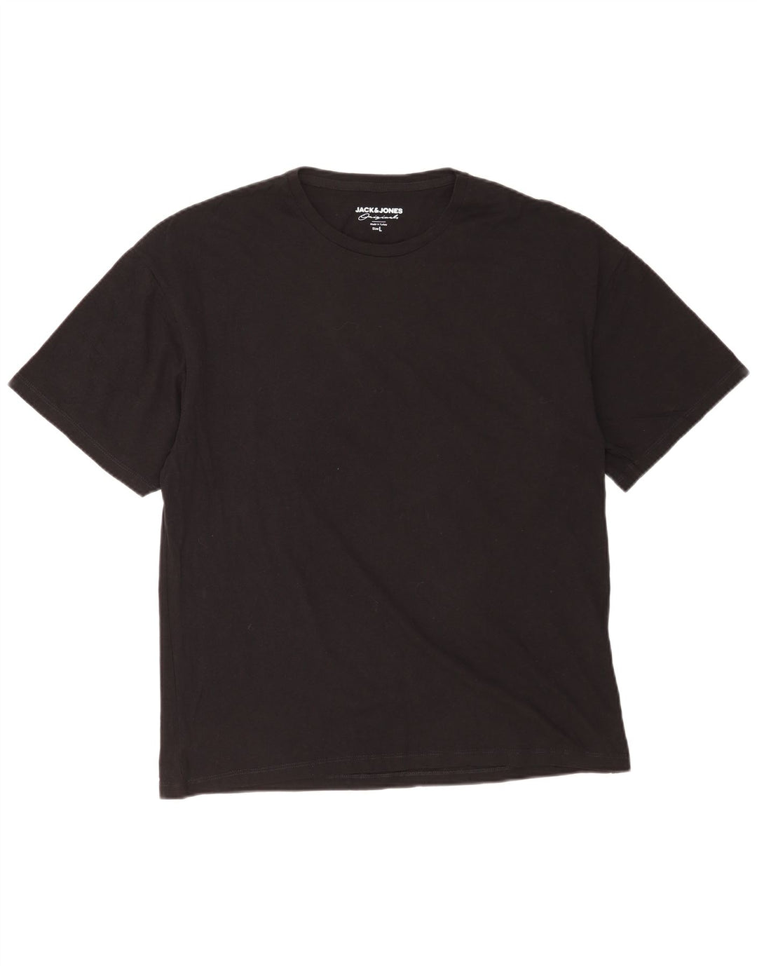 Męski T-shirt z grafiką Jack & Jones, duży, czarny