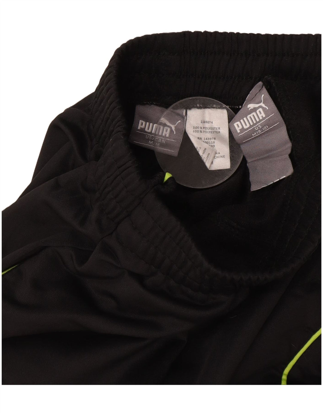 Chłopięce spodnie dresowe PUMA 8-9 lat, średni czarny poliester