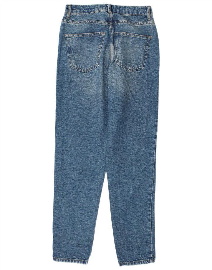 Damskie jeansy zwężane Topshop Mom W26 L32 Niebieski poliester