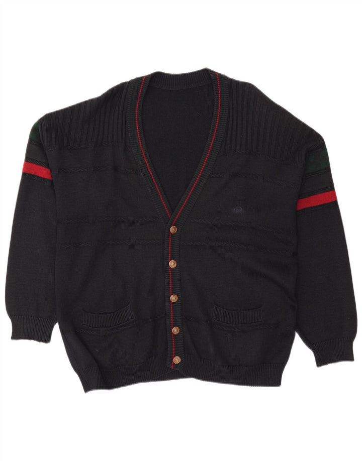 Vintage męski sweter kardigan XL w kolorze czarnym