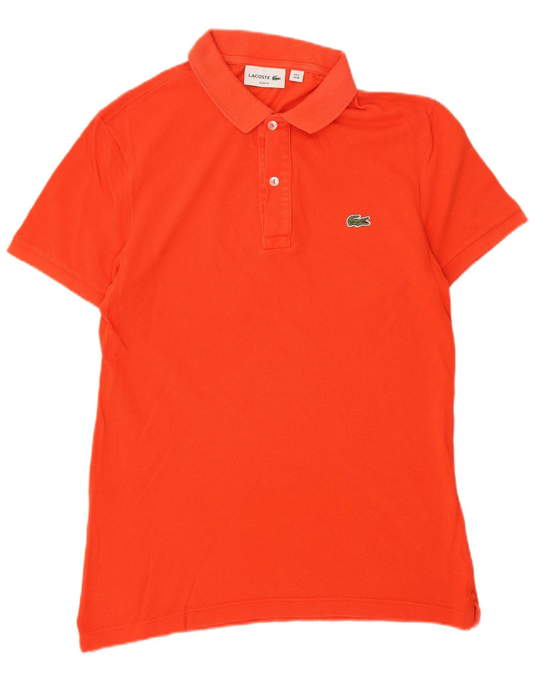 Męska koszulka polo LACOSTE Slim Fit, rozmiar 4, średnia, pomarańczowa, bawełniana