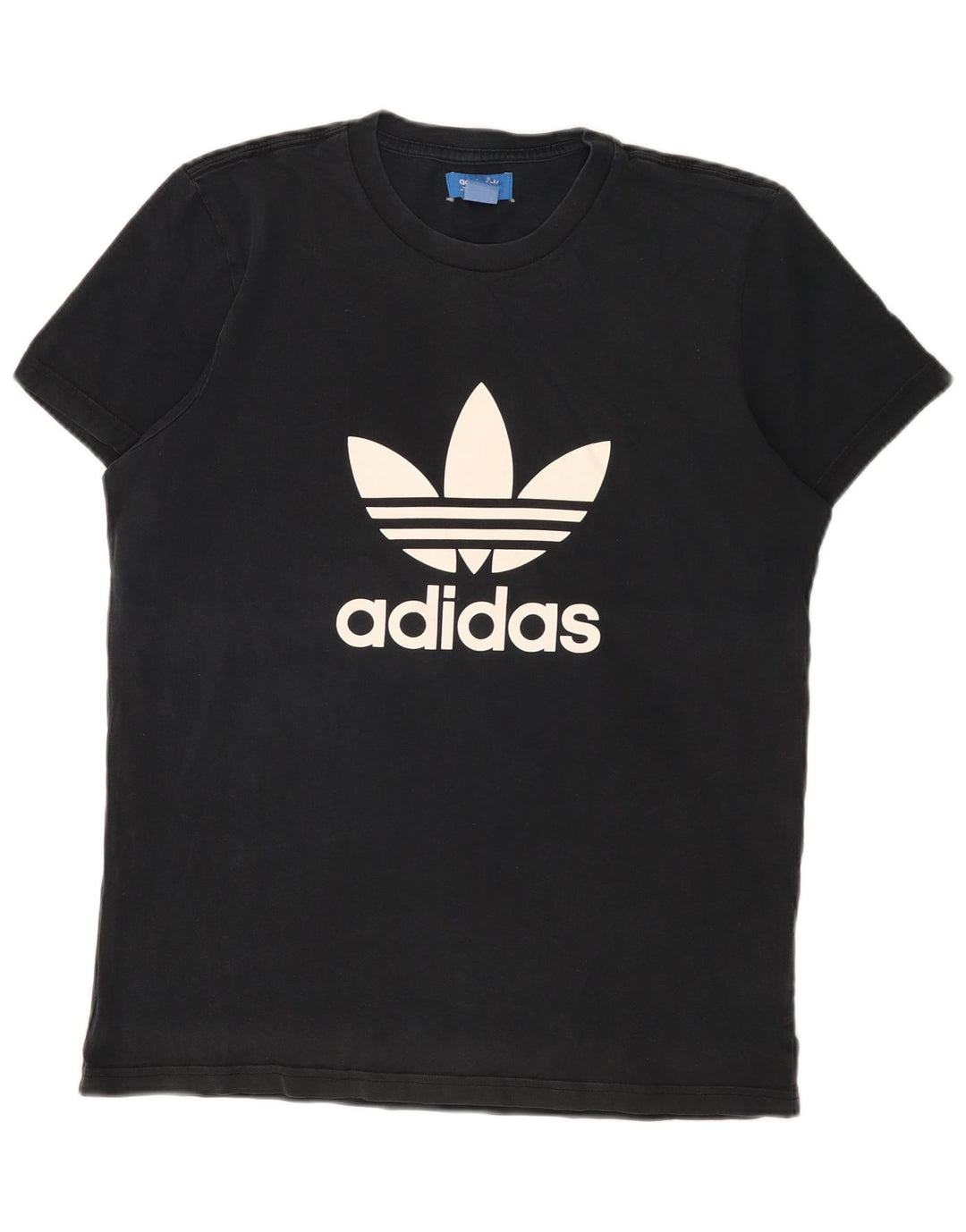 Męska koszulka z grafiką Adidas, średnia, czarna bawełna