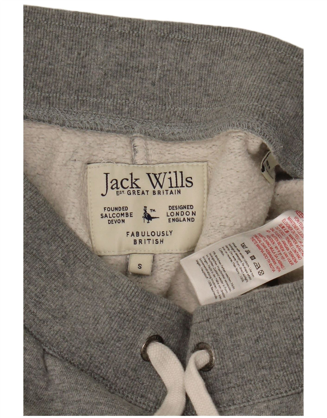 Męskie spodenki sportowe Jack Wills, małe, szare, bawełniane w plamki