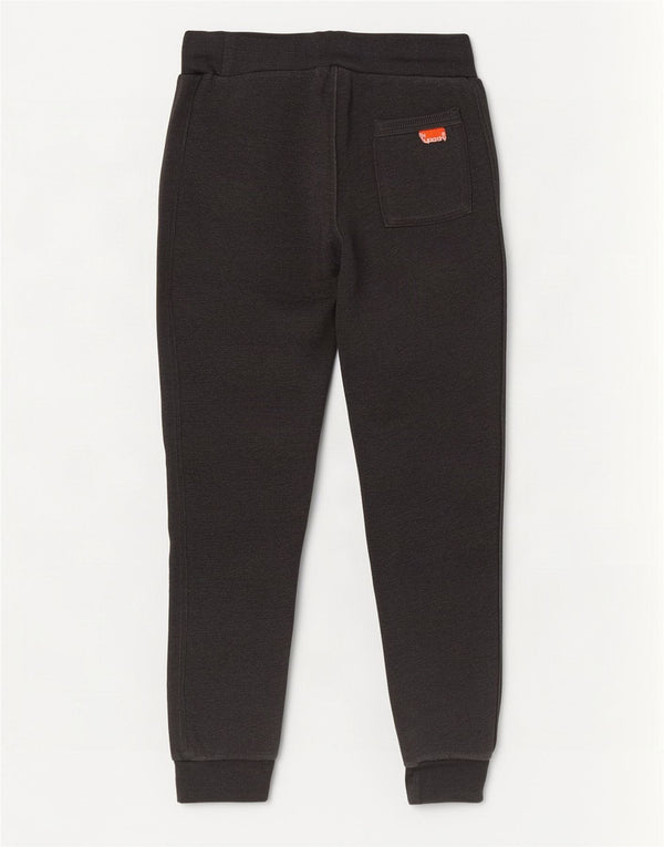 Męskie spodnie dresowe Superdry Slim, małe, szare, bawełniane