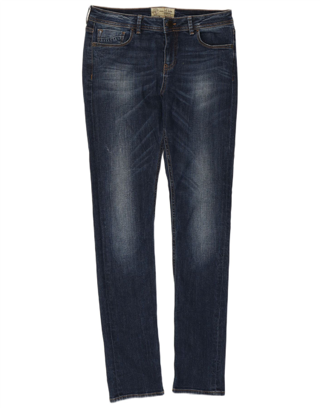 Damskie jeansy slim Fat Face UK 10 Small W30 L31 Niebieskie bawełniane