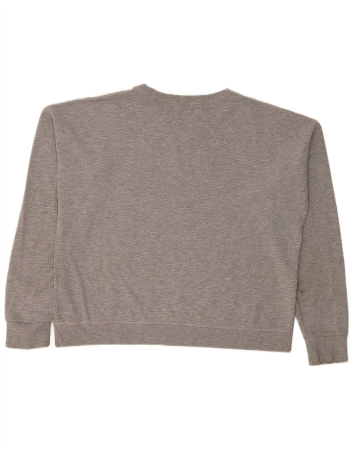 Damski sweter oversize Superdry Graphic UK 16, duży, szary, bawełniany