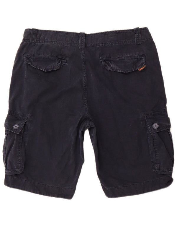 Męskie spodenki cargo SUPERDRY XL W38, granatowe, bawełniane