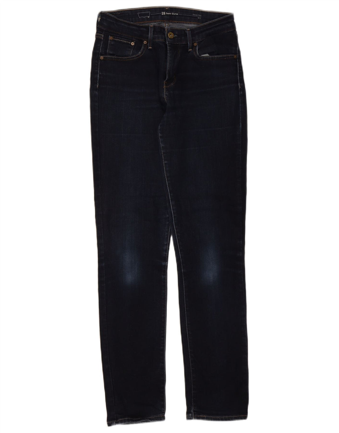 Damskie jeansy Levi's Slim W28 L32 Granatowa bawełna
