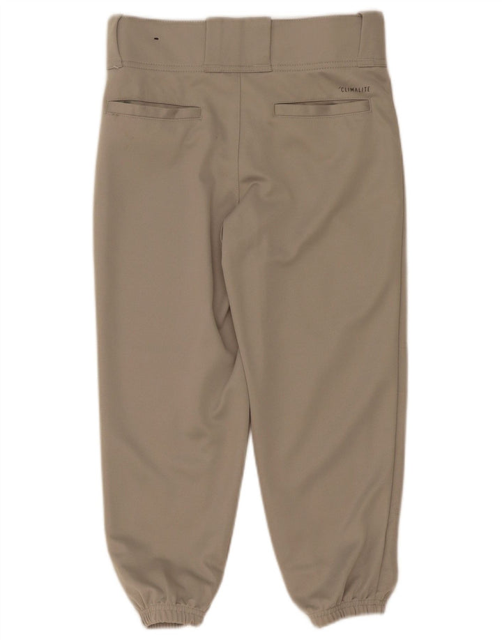 Adidas Chłopięce Capri Dresowe Spodnie Joggery 8-9 Lat Mały Szary Poliester