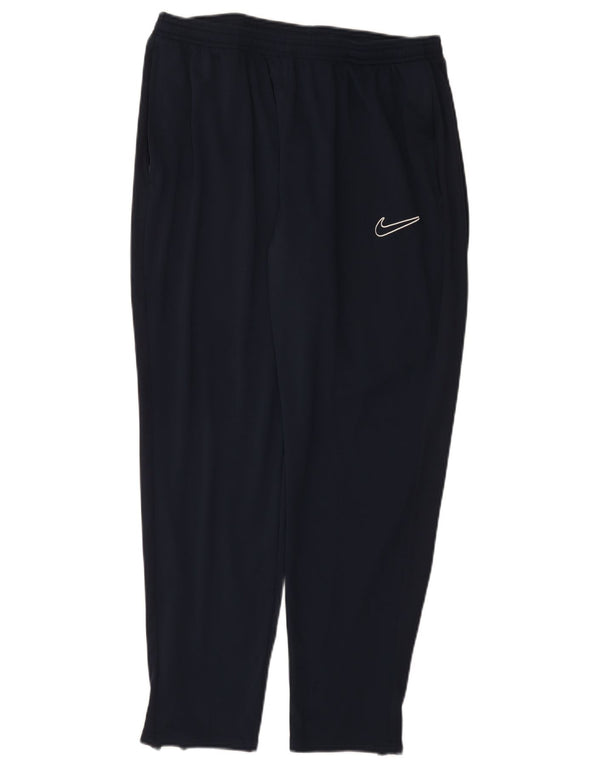 Męskie spodnie dresowe Nike Dri Fit 2XL, granatowe, poliestrowe
