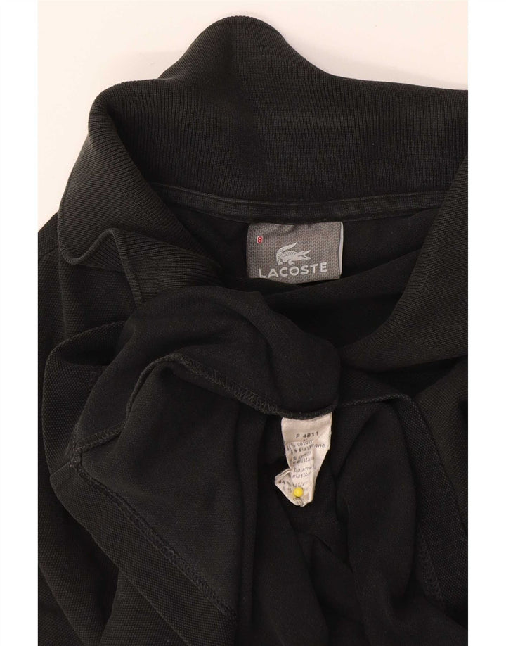 Męska koszulka polo Lacoste, rozmiar 8, 3XL, czarna, bawełniana