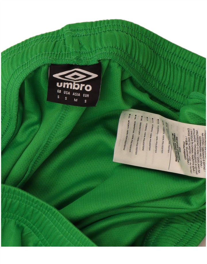 Męskie spodenki sportowe Umbro, małe, zielone, z poliestru