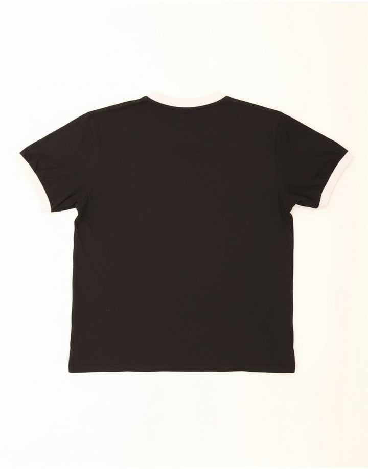Adidas Męski T-shirt Top Średni Czarny Bawełniany