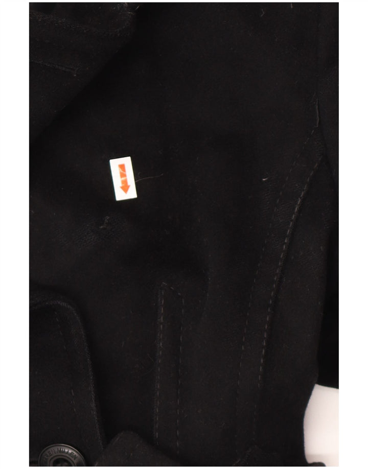 KAREN MILLEN Damski trencz UK 8 Small, czarna wełna