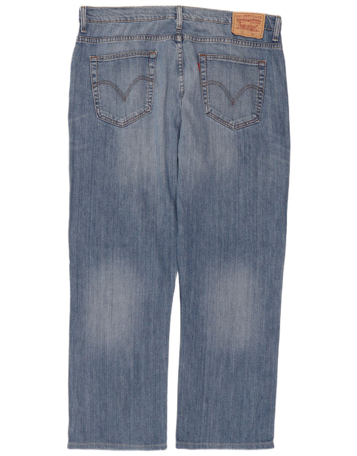 Męskie jeansy Levi's 752 Straight W38 L29 Niebieskie bawełniane