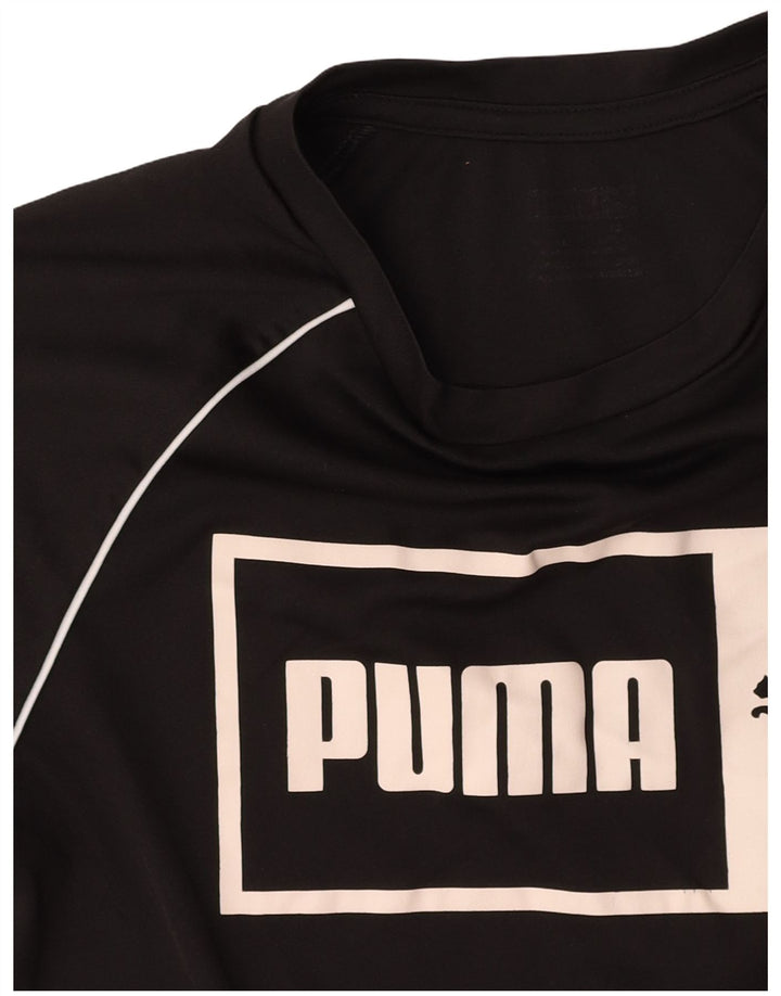 Damska koszulka z grafiką PUMA Top UK 10, mała czarna