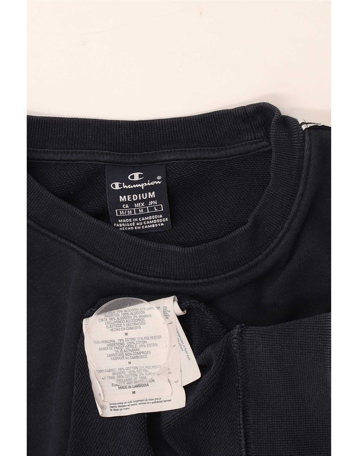 Męska bluza Champion Graphic Jumper Średni granatowy, bawełniany blok kolorów