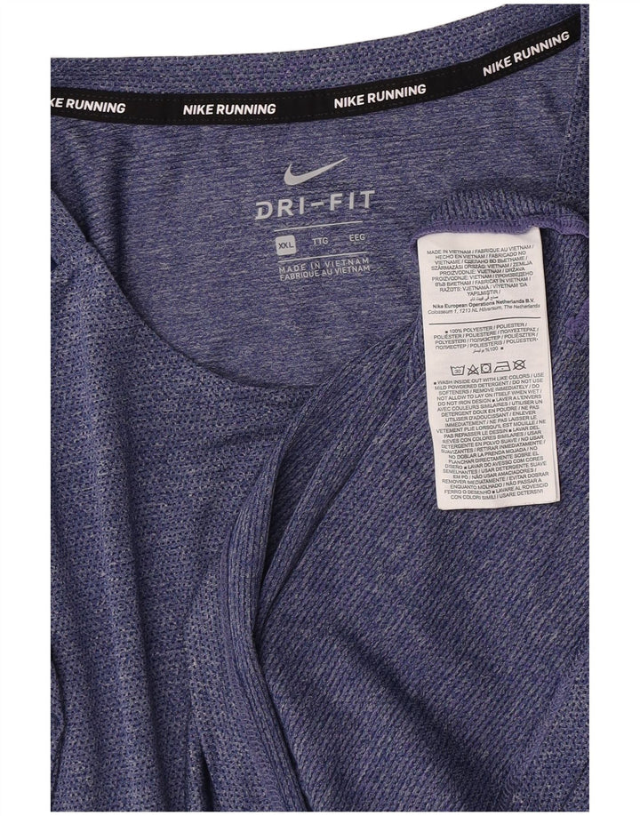 T-shirt męski Nike Dri Fit Top 2XL granatowy poliester