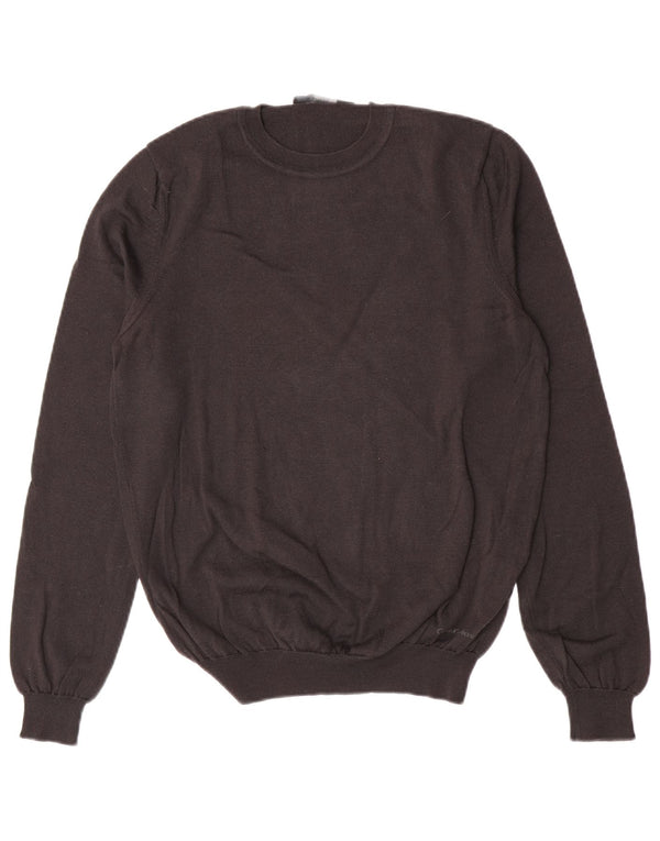Damski sweter z okrągłym dekoltem Calvin Klein Jeans UK 14, duży, szary