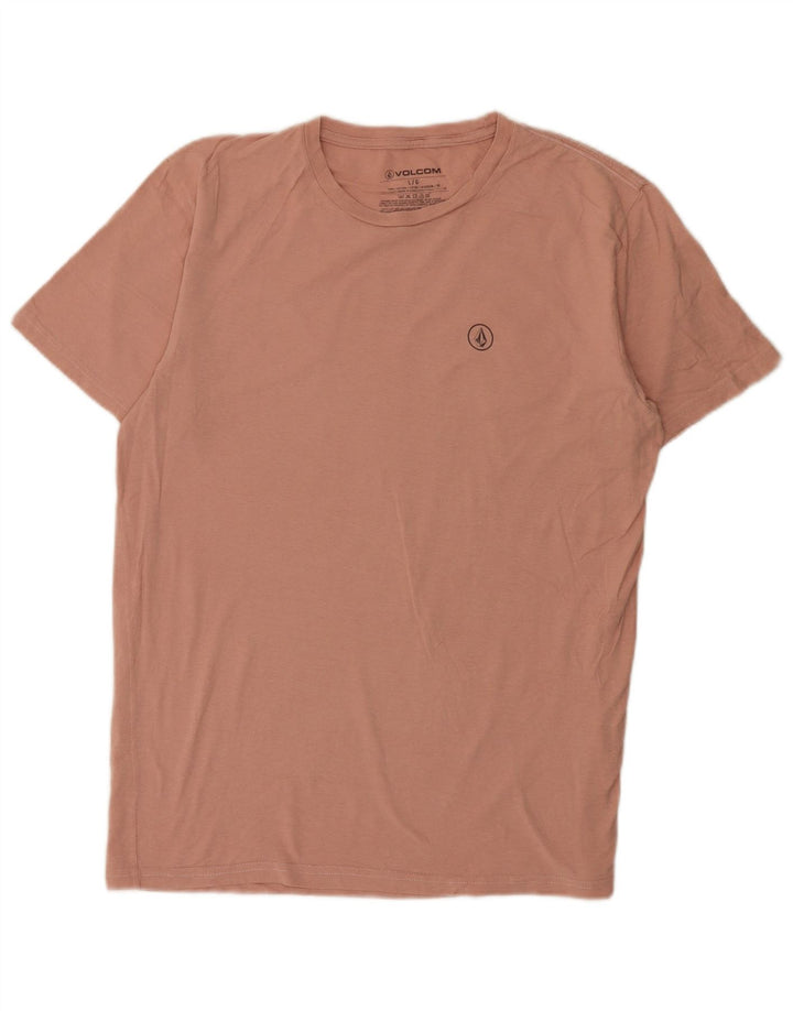 T-shirt męski Volcom, duży, różowy, bawełniany