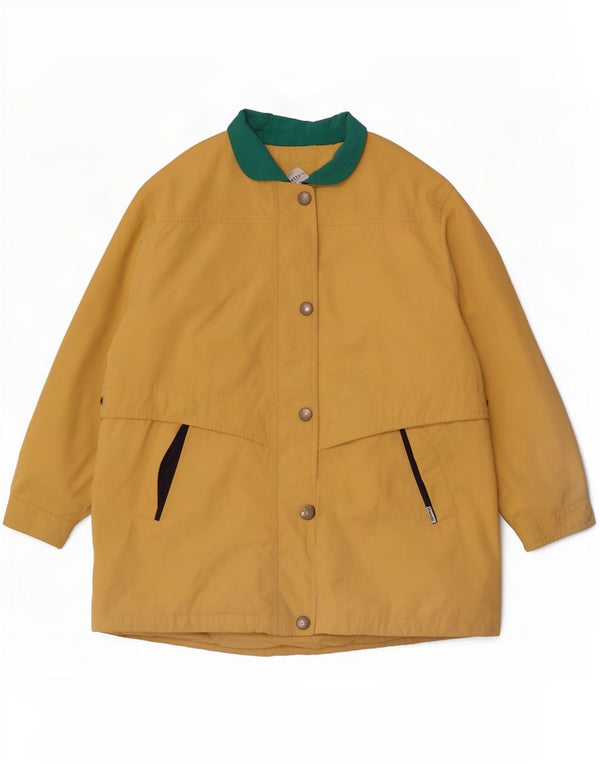 Goldix Womens Windbreaker Coat EU 46 XL Yellow Colourblock