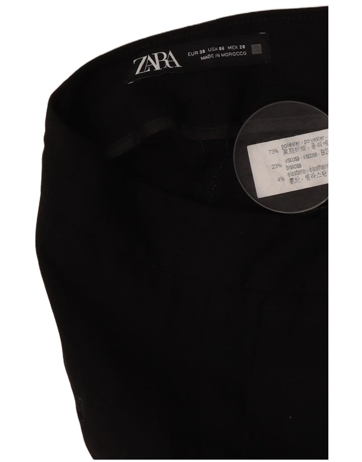 Krótkie spodnie damskie Zara EU 38 Small W28 L26 Czarny poliester