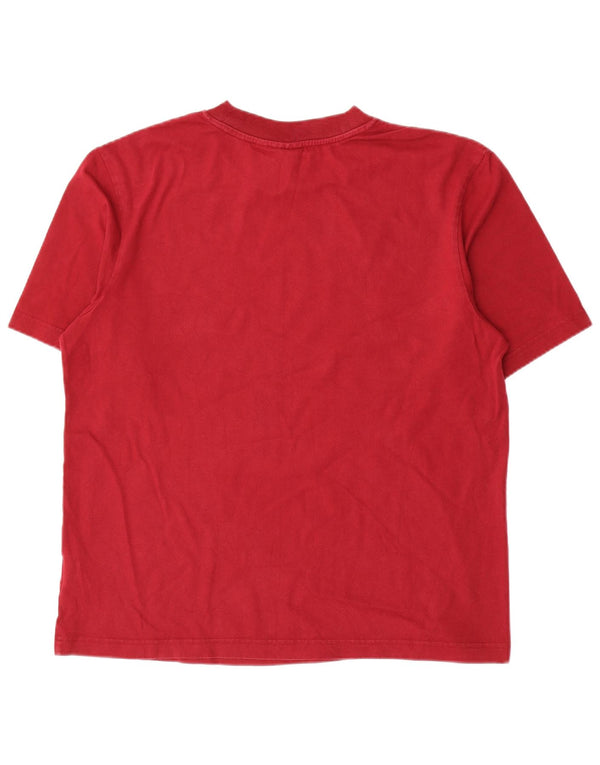 Adidas Mens Graphic T-Shirt Top Small Red Cotton