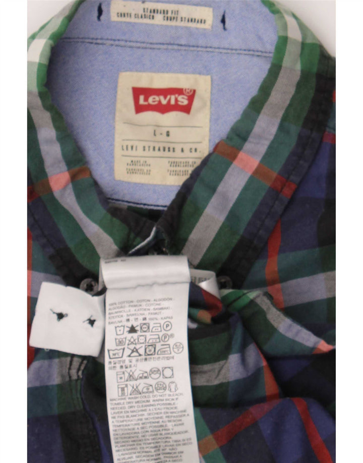 Koszula męska Levi's o standardowym kroju, duża, wielokolorowa, bawełniana w kratę