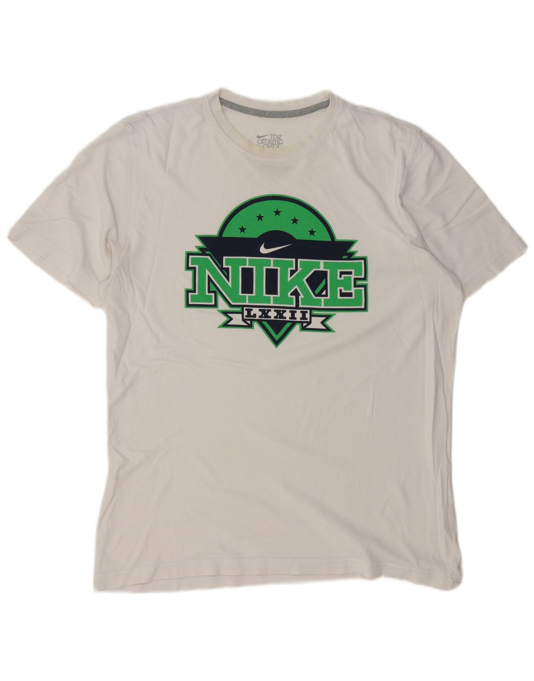 Męski T-shirt NIKE Coupe o standardowym kroju z grafiką, duży, biały