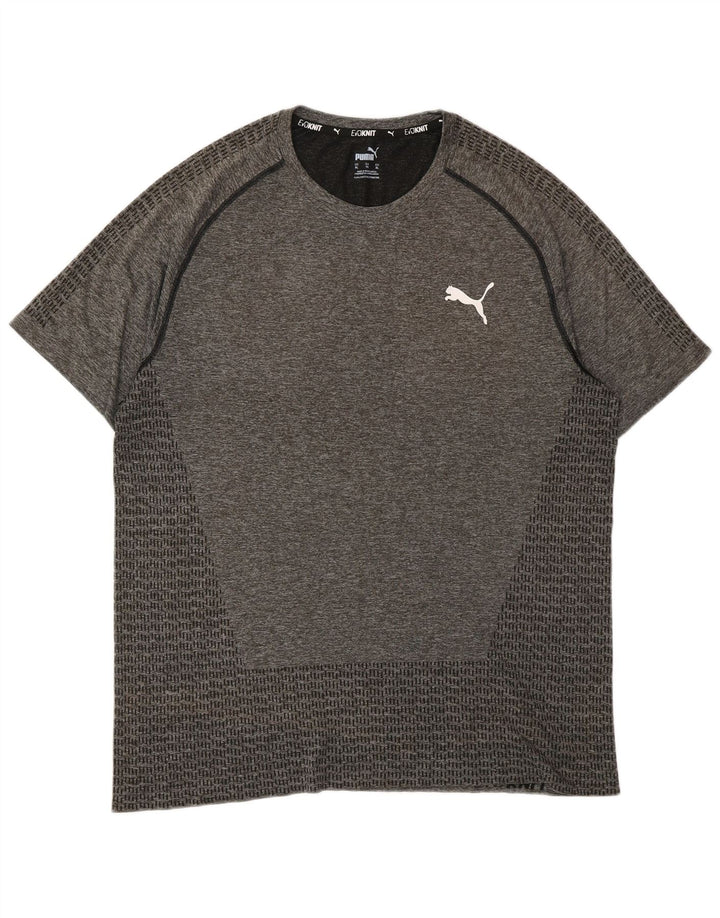 Męska koszulka T-shirt PUMA XL, szara, nakrapiana