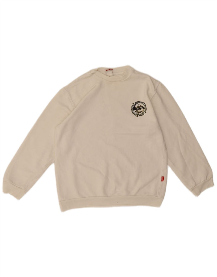 Bluza chłopięca Quiksilver z grafiką, 11-12 lat, biała