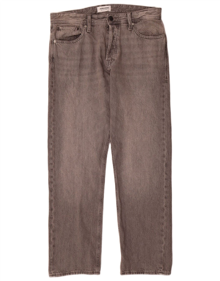 Męskie jeansy typu slim Jack & Jones W33 L32 Szara bawełna
