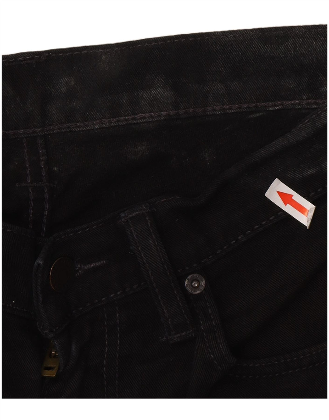 Męskie dżinsy Levi's 514 Straight W34 L32 Czarna bawełna