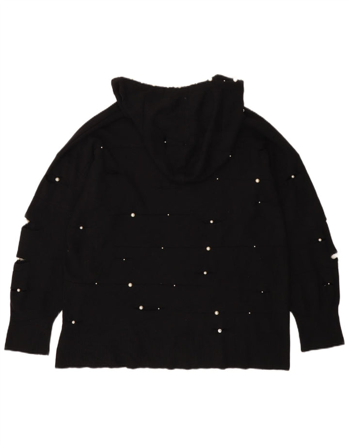 Damski sweter oversize z kapturem Zara UK 10 Small Black