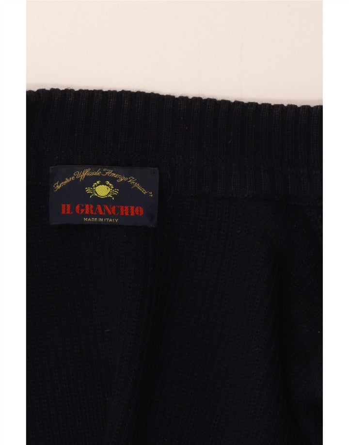 Il Granchio Męski sweter rozpinany XL granatowy
