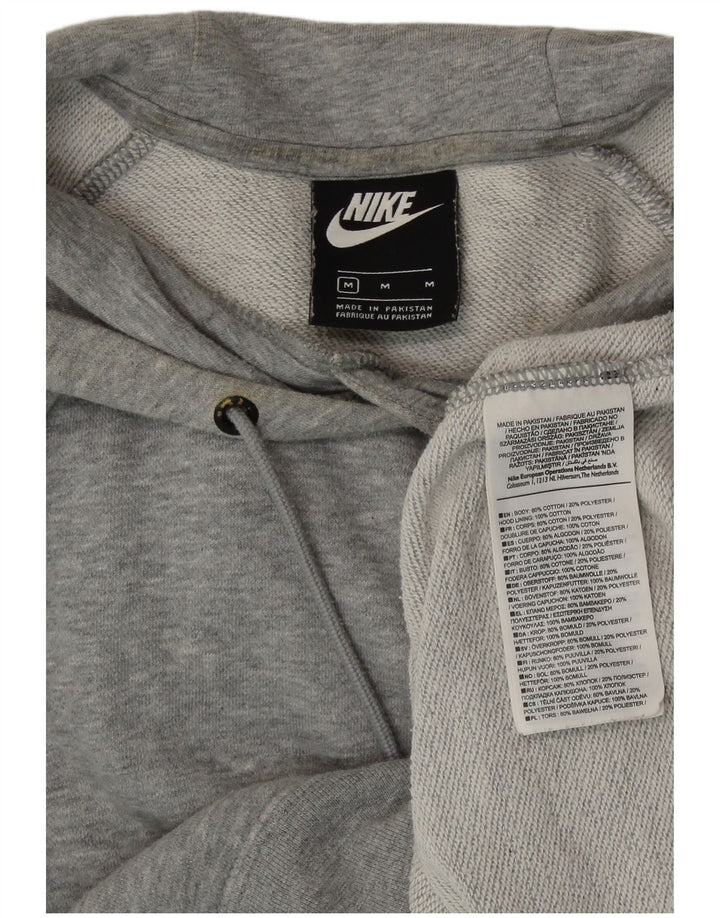 Damski sweter z kapturem NIKE UK 14, średnioszary, bawełniany