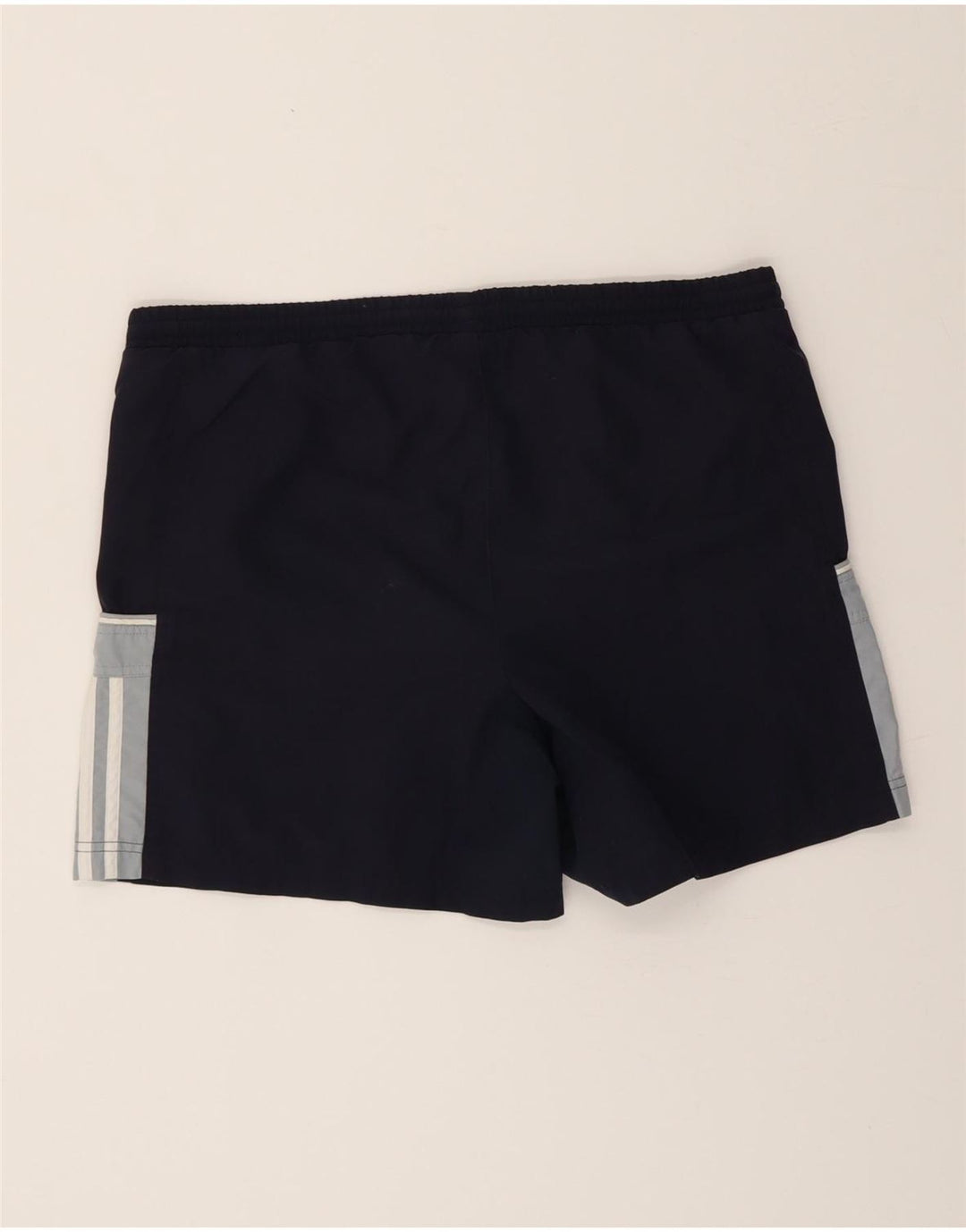 ADIDAS Mens Swimming Shorts Medium Navy Blue Colourblock Polyester Vintage Adidas and Second-Hand Adidas from Messina Hembry 